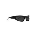 Swift Oval Sunglasses in Black - Image 5